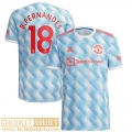 Football Shirt Manchester United Away Mens 2021 2022 # B.Fernandes 18