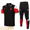 Polo Shirt AC Milan Mens Black 2021 2022 PL110