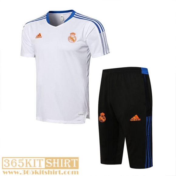 T-Shirt Real Madrid Whitehe Mens 2021 2022 PL178