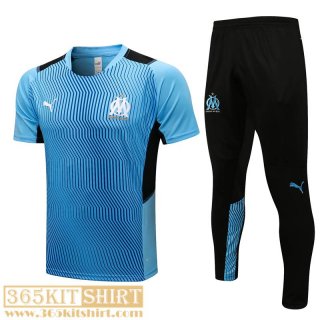 T-Shirt Marseille Blue Mens 2021 2022 PL189