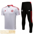 Polo Shirt Manchester United Whitehe Mens 2021 2022 PL193