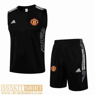 T-shirt Manchester United Black Mens 2021 2022 PL229