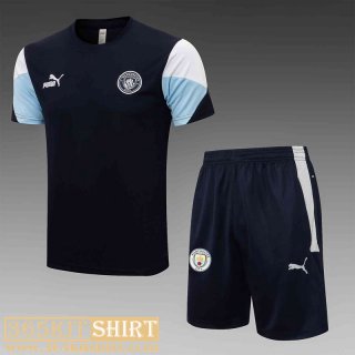 T-shirt Manchester City Blue marine Mens 2021 2022 PL242