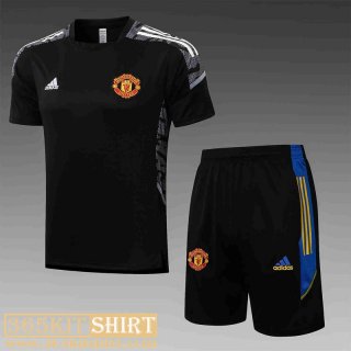 T-shirt Manchester United Black Mens 2021 2022 PL248