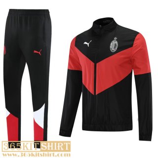 Windbreaker AC Milan Black Red Mens 2021 2022 WK50
