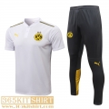Polo Shirt Dortmund White Men's 2021 2022 PL251