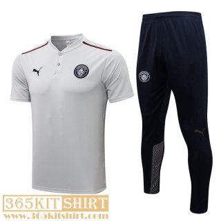Polo Shirt Manchester City White Men's 2021 2022 PL253
