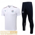 Polo Shirt Manchester City White Men's 2021 2022 PL258