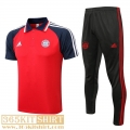 Polo Shirt Bayern Munich Red Men's 2021 2022 PL275