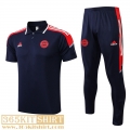 Polo Shirt Bayern Munich Navy blue Men's 2021 2022 PL291