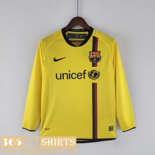 Retro Football Shirt Barcelona Away Home Long Sleeve 08/09 FG221