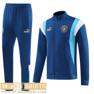 Jacket Manchester City bleu Mens 2022 2023 JK677