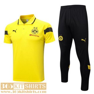 Polo Shirt Dortmund BVB jaune Mens 2023 2024 PL637
