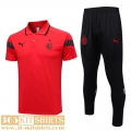 Polo Shirt AC Milan rouge Mens 2023 2024 PL644