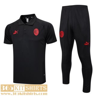 Polo Shirt AC Milan noir Homme 2023 2024 PL647