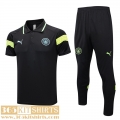 Polo Shirt Manchester City noir Mens 2023 2024 PL649