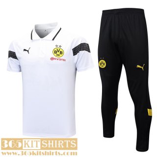 Polo Shirt Dortmund BVB Blanc Homme 2023 2024 PL650