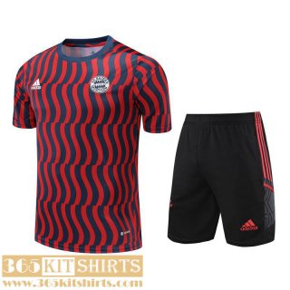 Training T Shirt Bayern Munich rouge noir Homme 2023 2024 TG778