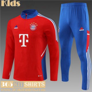 KIT : Training Bayern Munich rouge Enfant 2022 2023 TK565