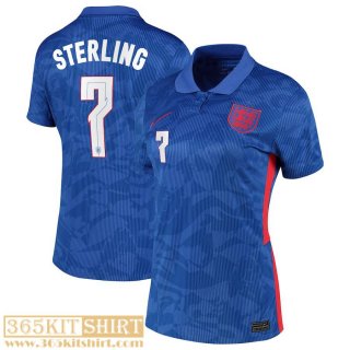 National team football shirts England Away Womens 2021 Sterling #7