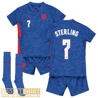 National team football shirts England Away Kids 2021 Sterling #7