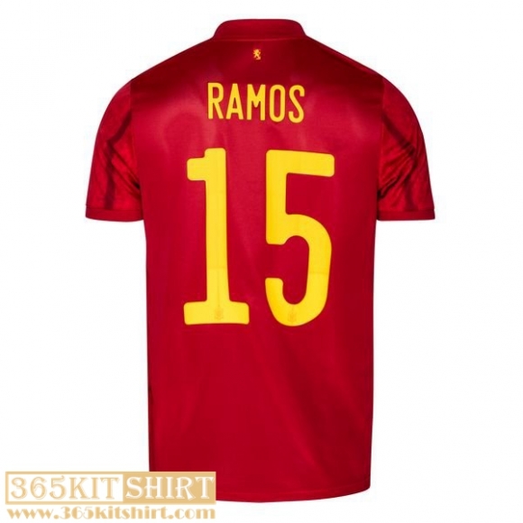 National team football shirts Spain Home Mens 2021 RAMOS #15