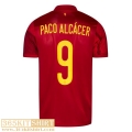 National team football shirts Spain Home Mens 2021 PACO ALCACER #9
