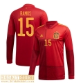 National team football shirts Spain Home Mens Long Sleeve 2021 RAMOS #15