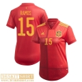National team football shirts Spain Home Womens 2021 RAMOS #15