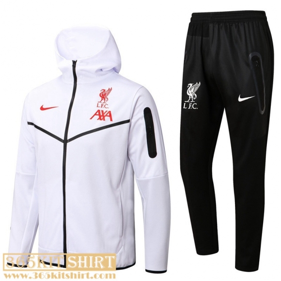 Hooded jacket Liverpool White Mens 2022 2023 JK333
