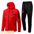 Hooded jacket PSG red Mens 2022 2023 JK341