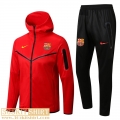 Hooded jacket Barcelona red Mens 2022 2023 JK342