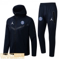 Hooded jacket PSG navy blue Mens 2022 2023 JK348