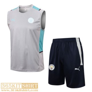 T-Shirt Manchester City light gray Mens 2021 2022 PL423