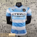 T-Shirt Manchester City white blue Mens 2022 2023 PL362