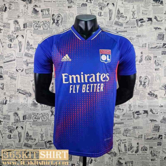 T-Shirt Olympique Lyon blue Mens 2022 2023 PL390