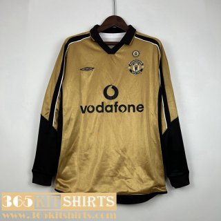 Retro Football Shirts Manchester United Mens Long Sleeve 01 02 100th FG268