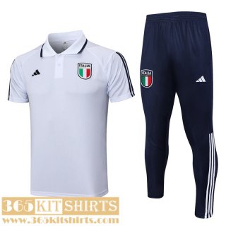 Polo Shirt Italy White Mens 2023 2024 PL681
