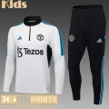 KIT: Training Manchester United White Kids 2023 2024 TK595