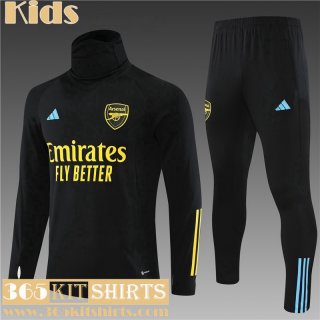 KIT: Training High Collar Arsenal black Kids 2023 2024 TK598