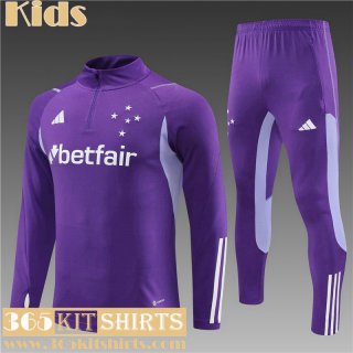 KIT: Training Cruzeiro Purple Kids 2023 2024 TK618