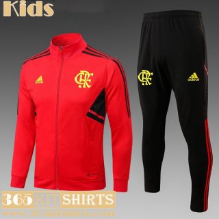 KIT: Jacket Flamengo red Kids 2023 2024 TK629