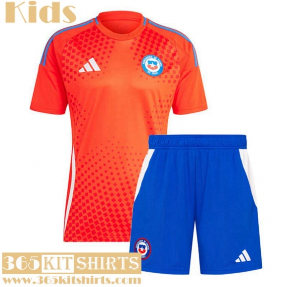 Football Shirts Chile Home Kids 2024