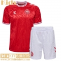 Football Shirts Denmark Home Kids 2024
