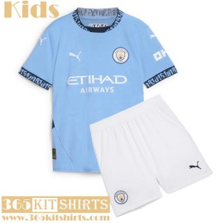 Football Shirts Manchester city Home Kids 2024 2025