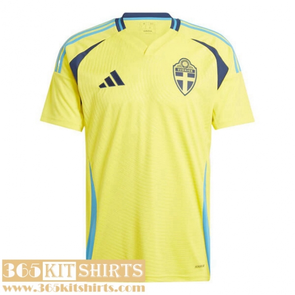 Football Shirts Sweden Home Mens 2024