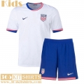 Football Shirts U.S. Home Kids 2024