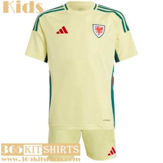 Football Shirts Wales Away Kids 2024