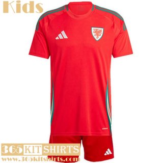 Football Shirts Wales Home Kids 2024