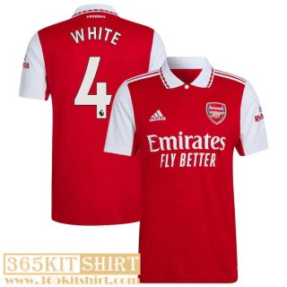 Football Shirt Arsenal Home Mens 2022 2023 White 4